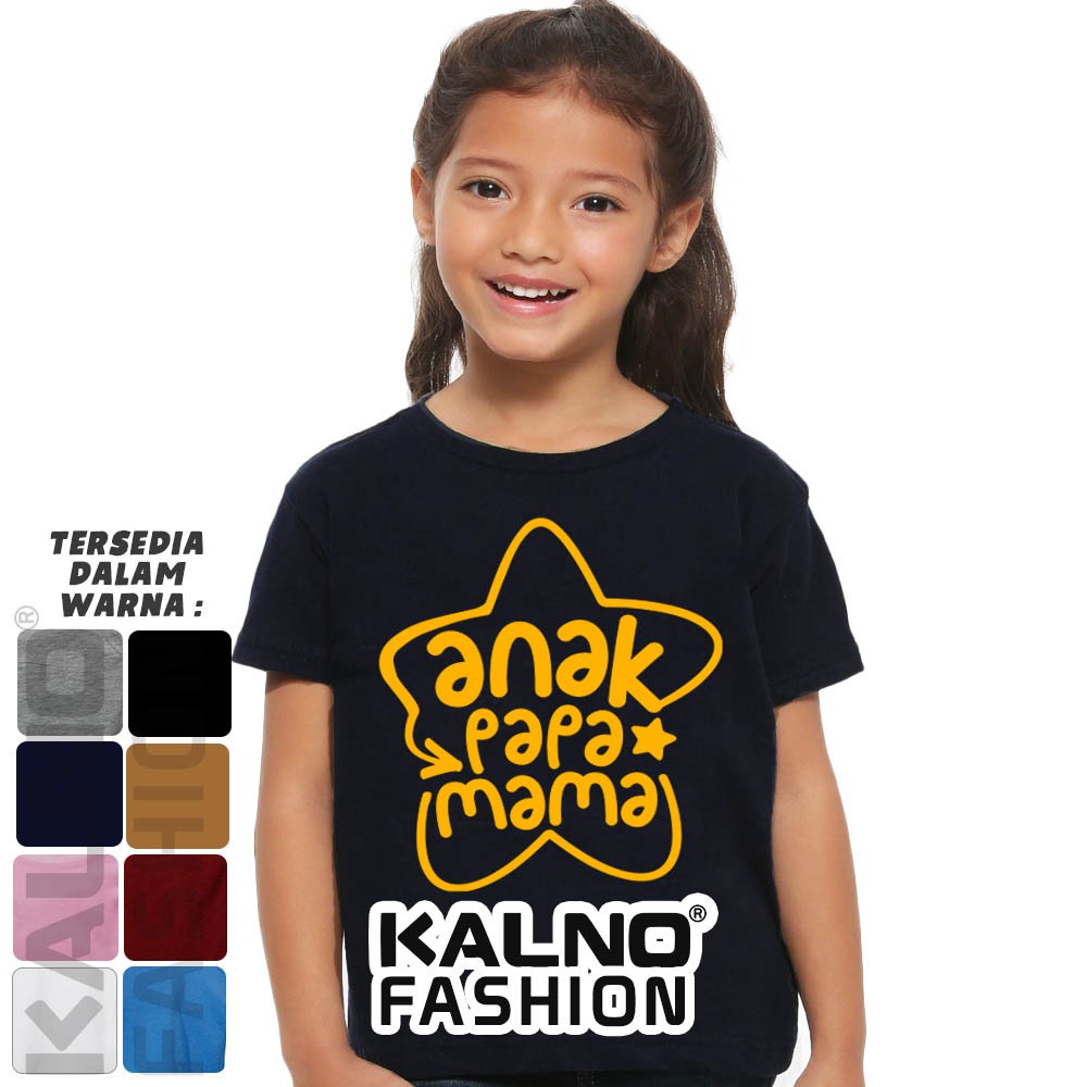 Baju Anak Print bintang anak mama papa 313 - Anak Anak Umur 1 -  7 Tahun Ukuran S M L XL Bahan polys