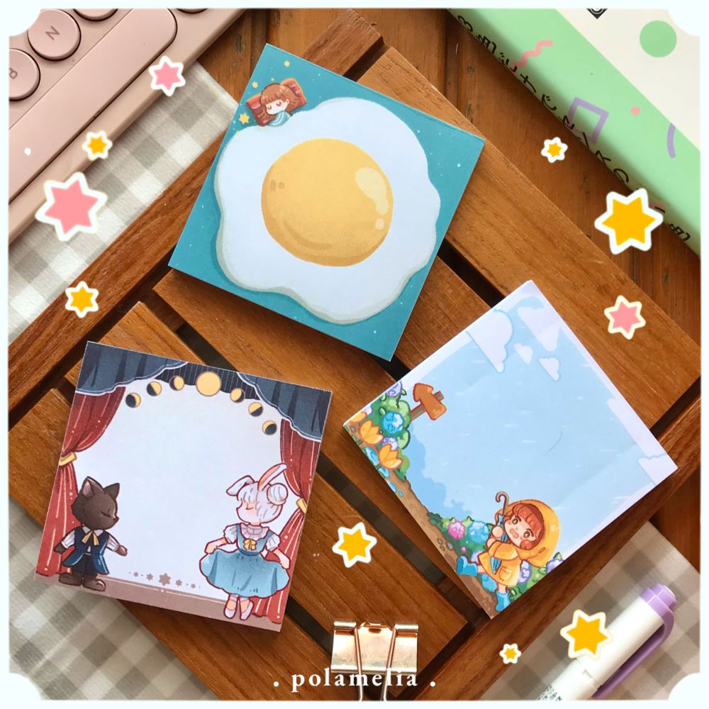 

POLAMELIA Square Memopad / Notepad Persegi / Kertas Catatan