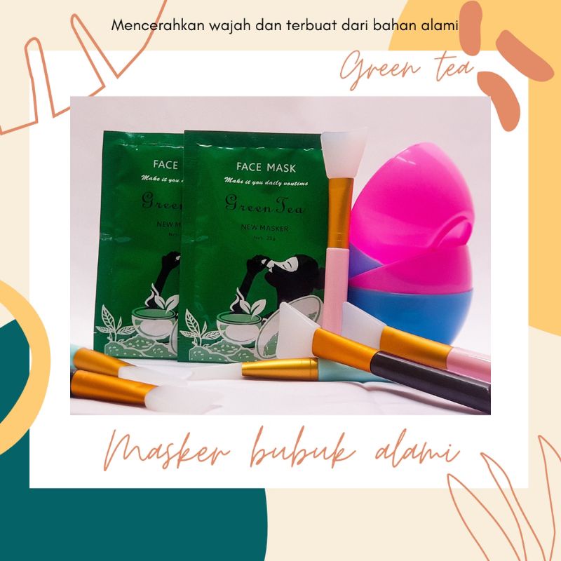 25gr FACE MASK BUBUK ALAMI / MASKER BUBUK ORIGINAL (BISA LANGSUNG DILEPAS