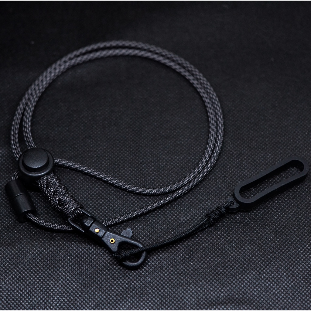 Lanyard Pods Vaporizer  Gantungan Kalung Podz Vapeband Tactical Paracord 550 Carabinner Rotasi Gantungan Free Ring Karet Premium