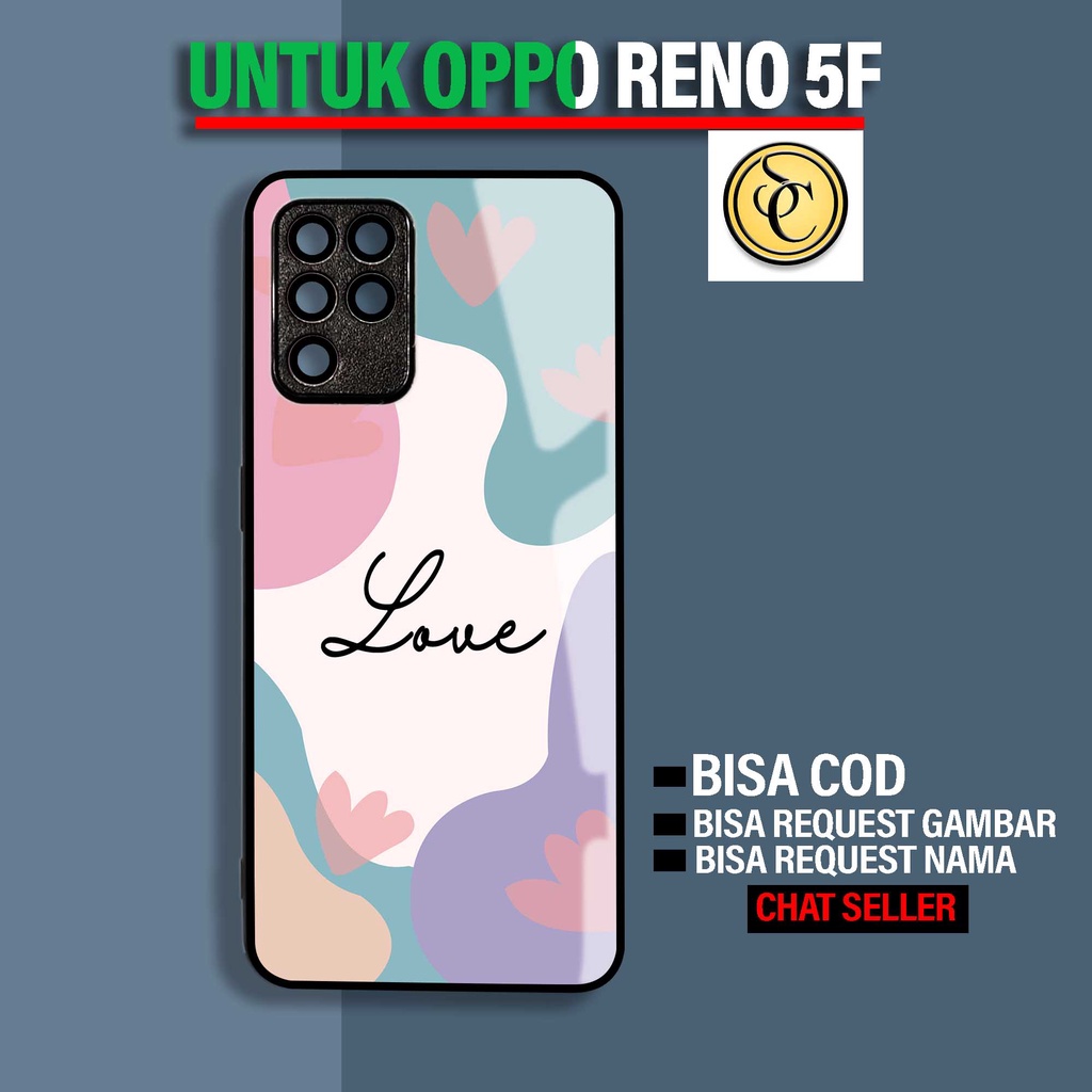 Case Oppo Reno 5F - Case Glossy Reno 5F [ Aesth Lovemeyou ] - Hardcase Oppo Reno 5F - Softcase Oppo 