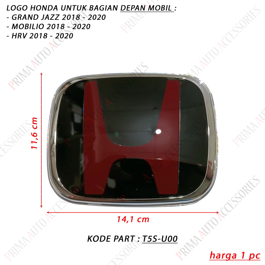 Logo Emblem Mobil HONDA ORI GRAND JAZZ 2018 - 2020 (Depan) T5S-U00