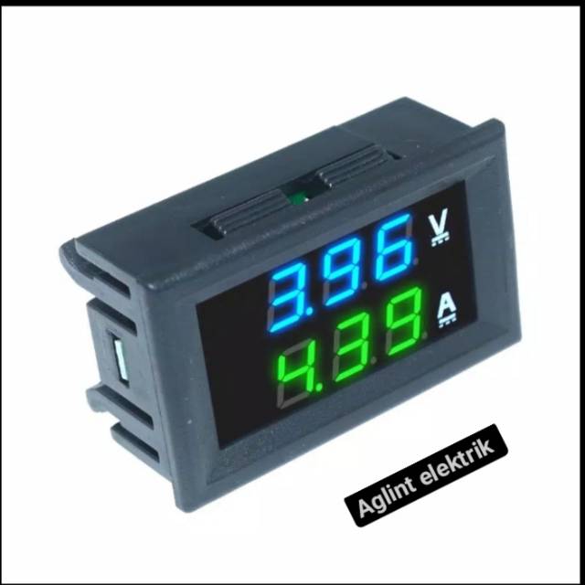Volt meter dan Ampere  Dc digital