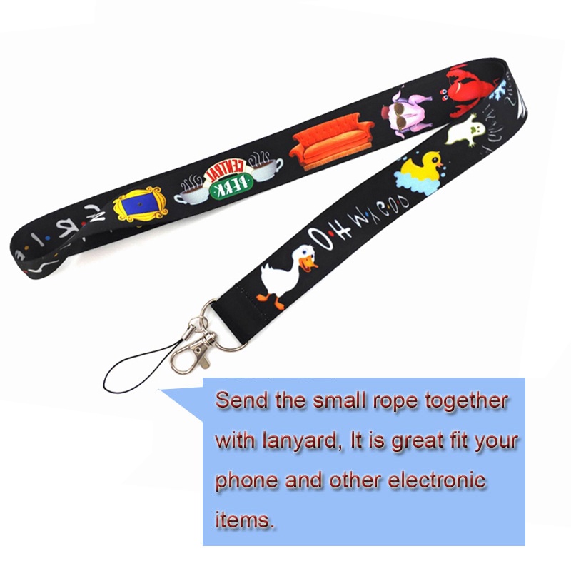 Hard Case Pelindung Kartu Nama Desain Drama TV US Dengan Lanyard Leher Untuk Dekorasi Ponsel