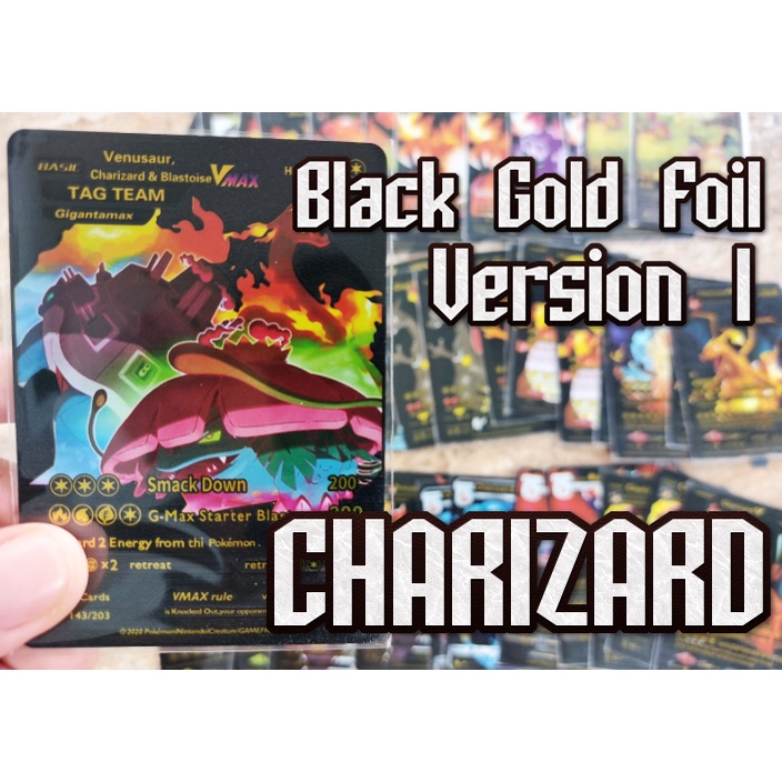 BLACK GOLD FOIL KARTU POKEMON TCG VERSI 1 SPECIAL CHARIZARD