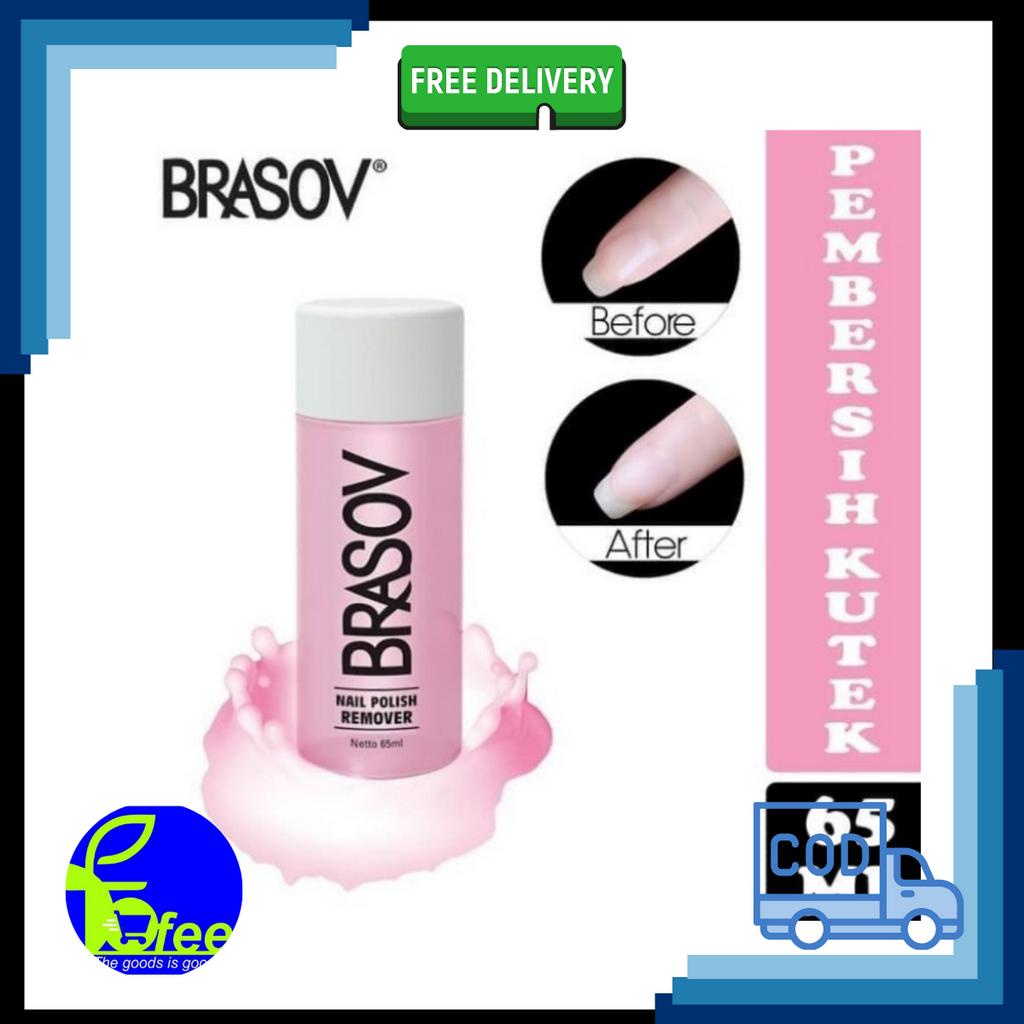 [LOCAL] - BRASOV Pembersih Cat Kuku 65 ML Penghapus Kutek Nail Polish Remover Kutex