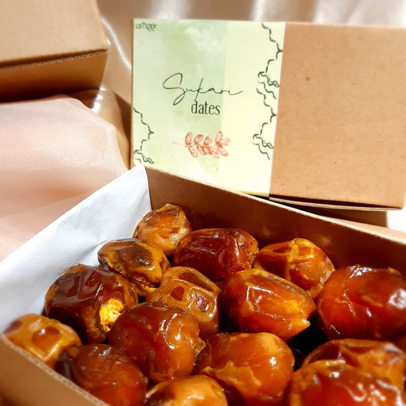 

kurma sukari 500gr premium, packaging box, hampers ramadhan