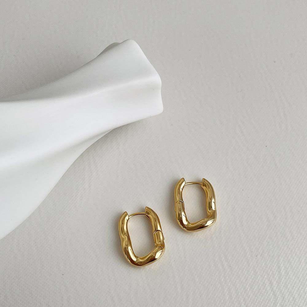 Mxbeauty Ear Buckle Punk Aksesoris Telinga Pria Wanita Tembaga Gadis Women Stud Earrings