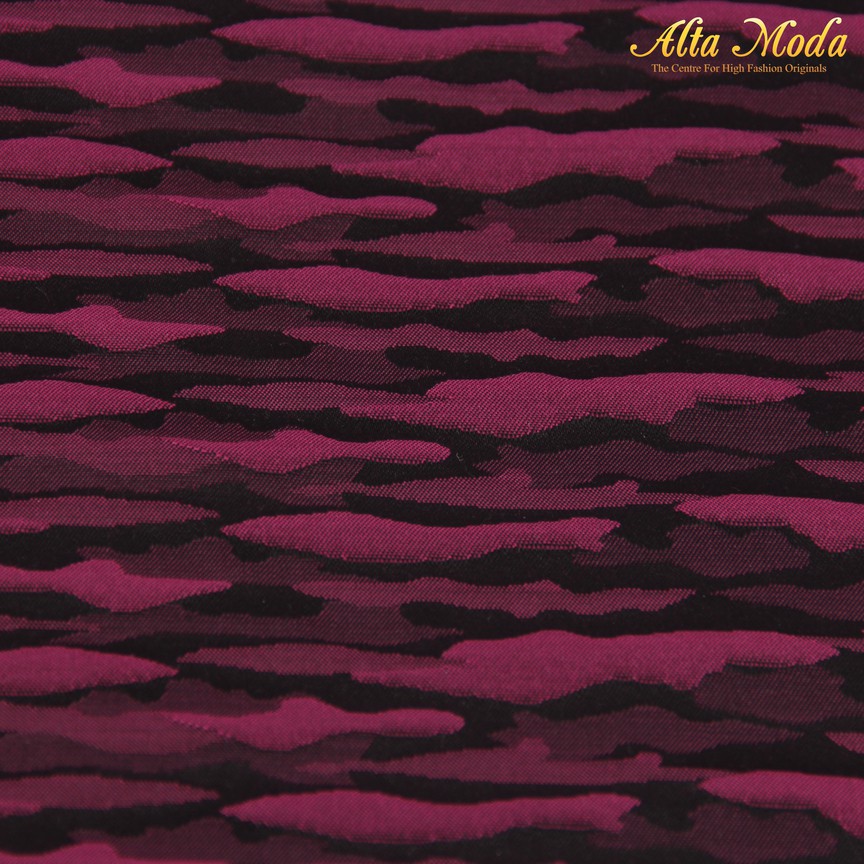 

Alta Moda Jacquard Zebra Mix Pattern Black And Purple (1M)