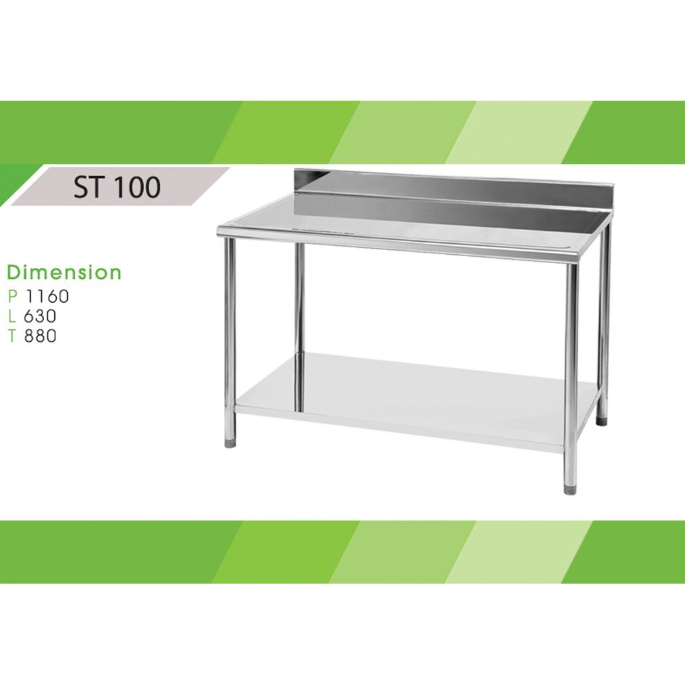 TROLLEY TABLE RAK MEJA SERBAGUNA ROYAL KITCHEN SET STAINLESS ST 100