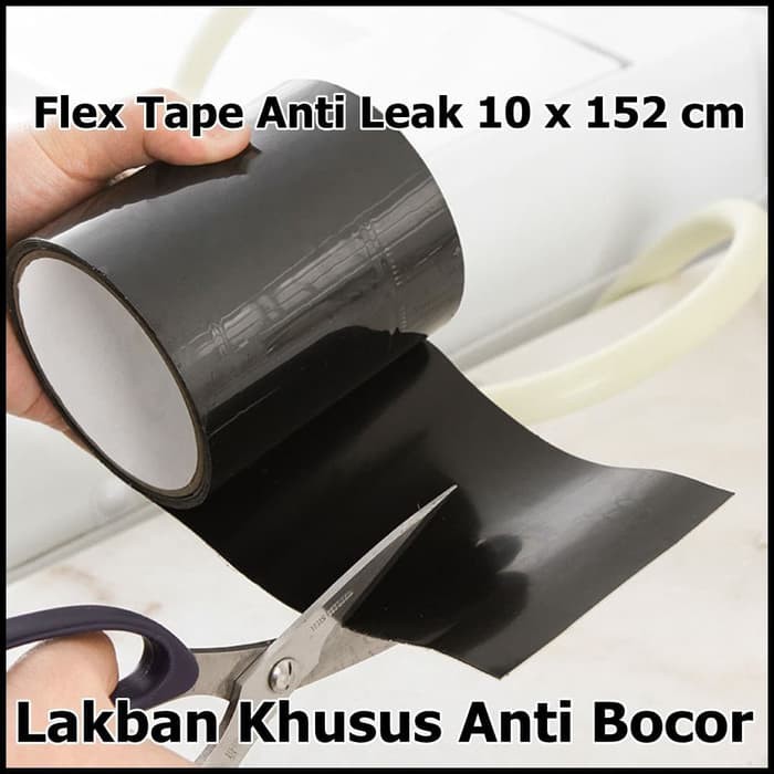 Lakban Khusus Anti Bocor Flex Tape Anti Leak 10 x 152 cm 51DB Black