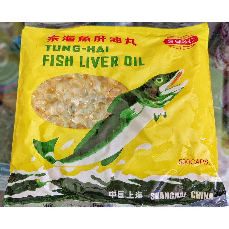 Minyak Ikan isi 500 Caps Tung Hai Fish Liver Oil