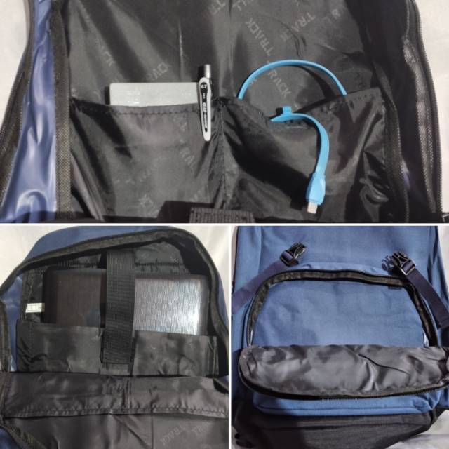 Tas ransel laptop vintage - daypack - backpack - Track by Tracker 79TR065  original free rain cover