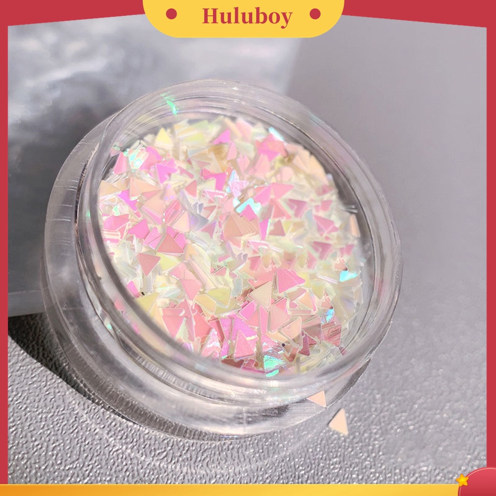 Huluboy Huluboy♡ Ornamen Payet Glitter Bentuk Bintang Hati Untuk Dekorasi Nail Art