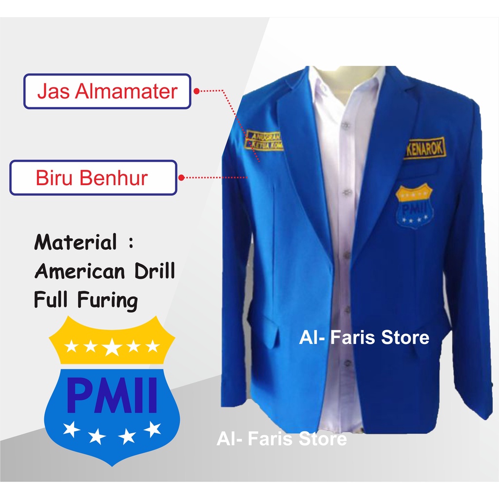 Jual JAS ALMAMATER PMII PREMIUM BORDIR NAMA & KOMISARIAT | Shopee Indonesia