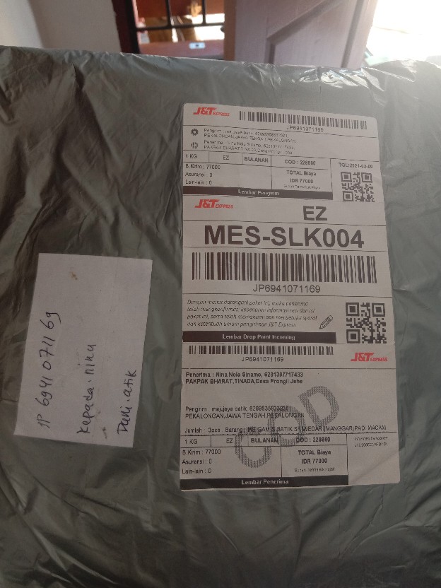 Atiya Batik Couple Keluarga Busui Motif Kenari Merah