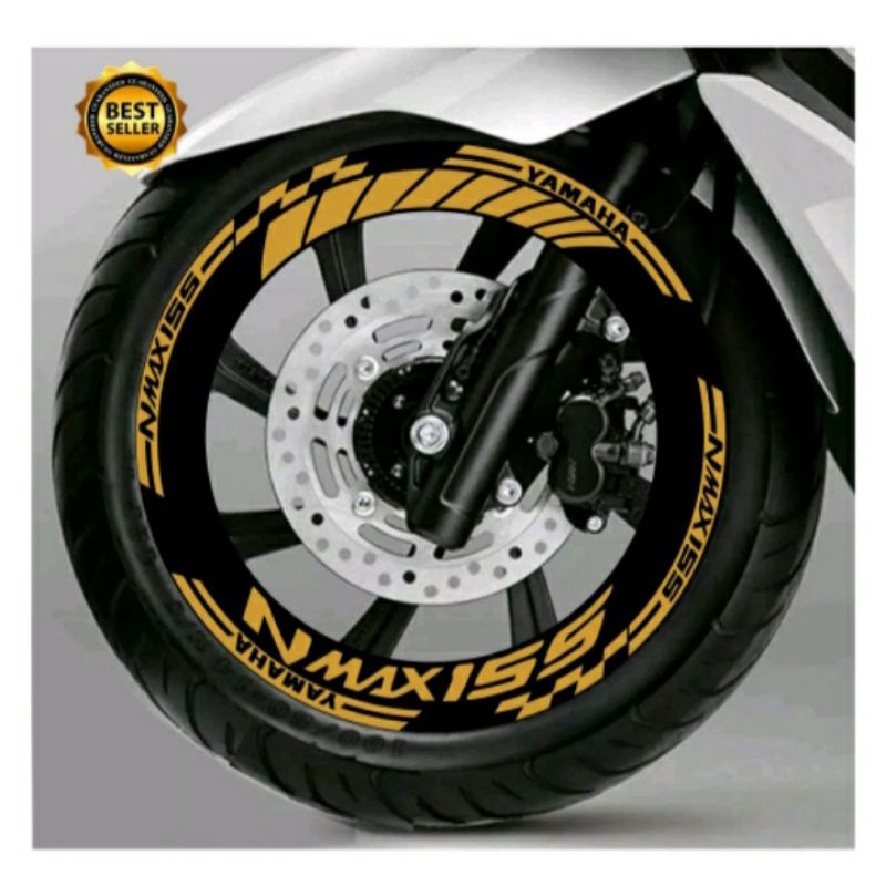 Stiker Velg Ban Nmax 2015-2022 Stiker pelek Ban Nmax 2015-2023 Menyala