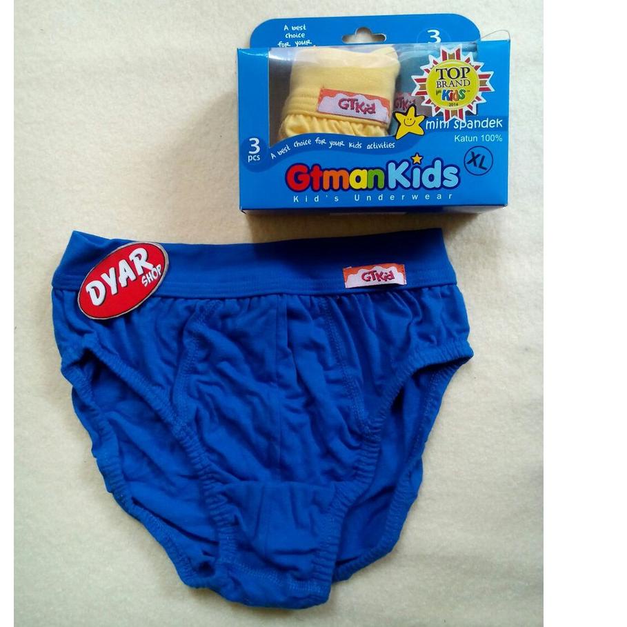 ☑ [ isi 3 ] GT MAN KIDS BIRU | Celana dalam gt man anak | CD GT man anak | GTman kids - IV JA4 - MA4