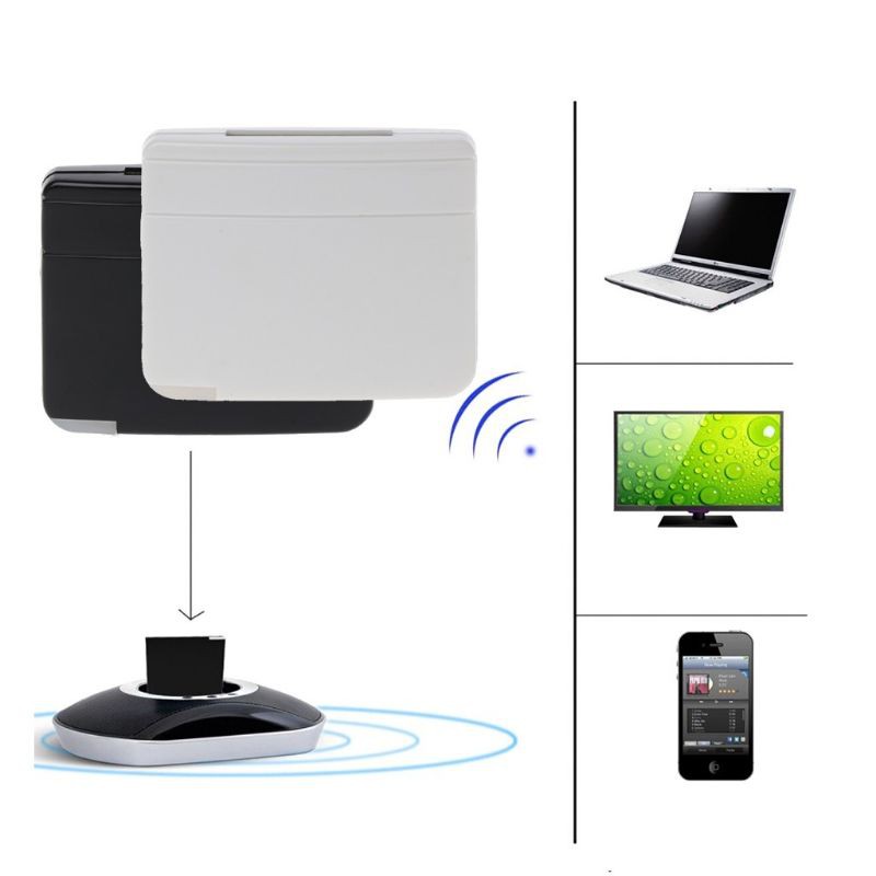 A2DP Bluetooth Audio 30 Pin Receiver Adapter Speaker Dock untuk Ipod Iphone