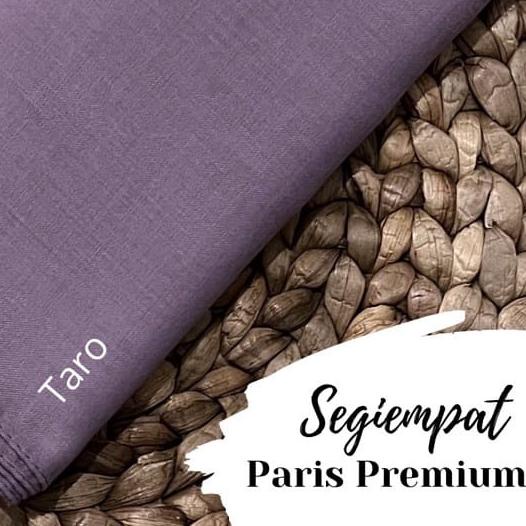 ♘ kerudung jilbab segi empat bahan PARIS VOAL PREMIUM anti letoy bisa untuk sekolah warna taro / lav