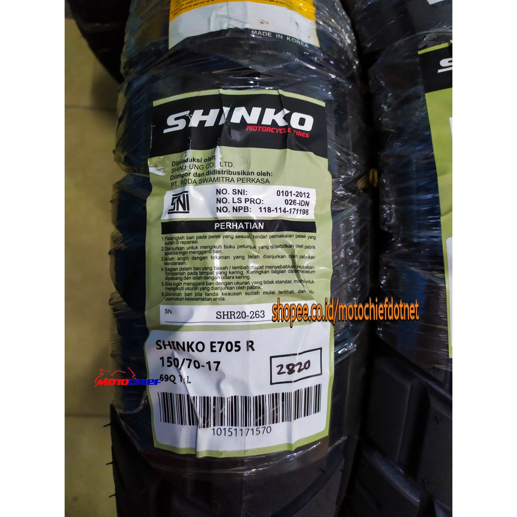 Ban Shinko E705 150/70 - 17 Trail Master