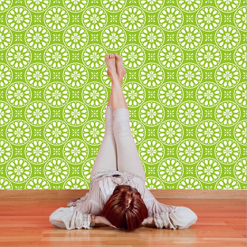 16pcs / set Lukisan Dinding / Lantai Desain Mandala