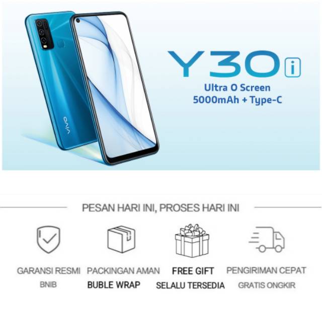 VIVO Y30i RAM 4/64 GB GARANSI RESMI VIVO INDONESIA