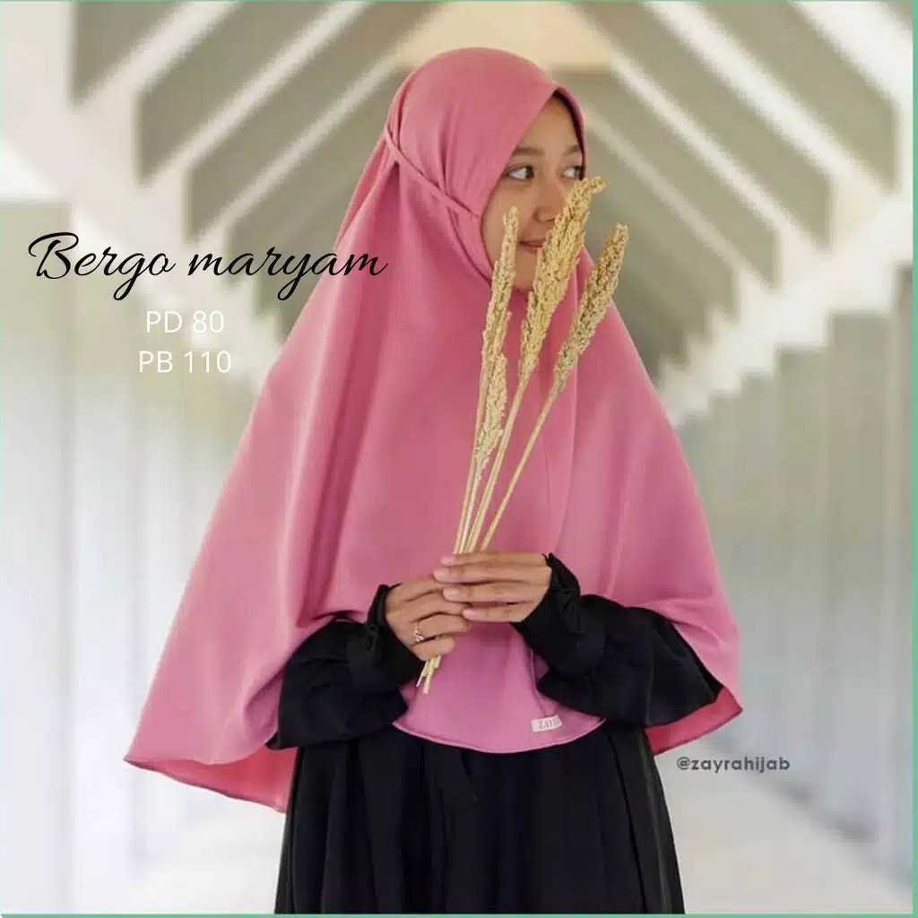 Alny Hijab - Bergo Hannah Maryam Jumbo Diamond Bergo Maryam Jumbo Tali Terbaru Bergo