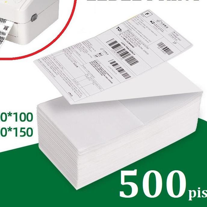 

Terjangkau KETAS PRINTER TEMPEL / kertas label / Kertas Print RESI JOB Thermal Tempel 100x150mm isi 500 lembar !!