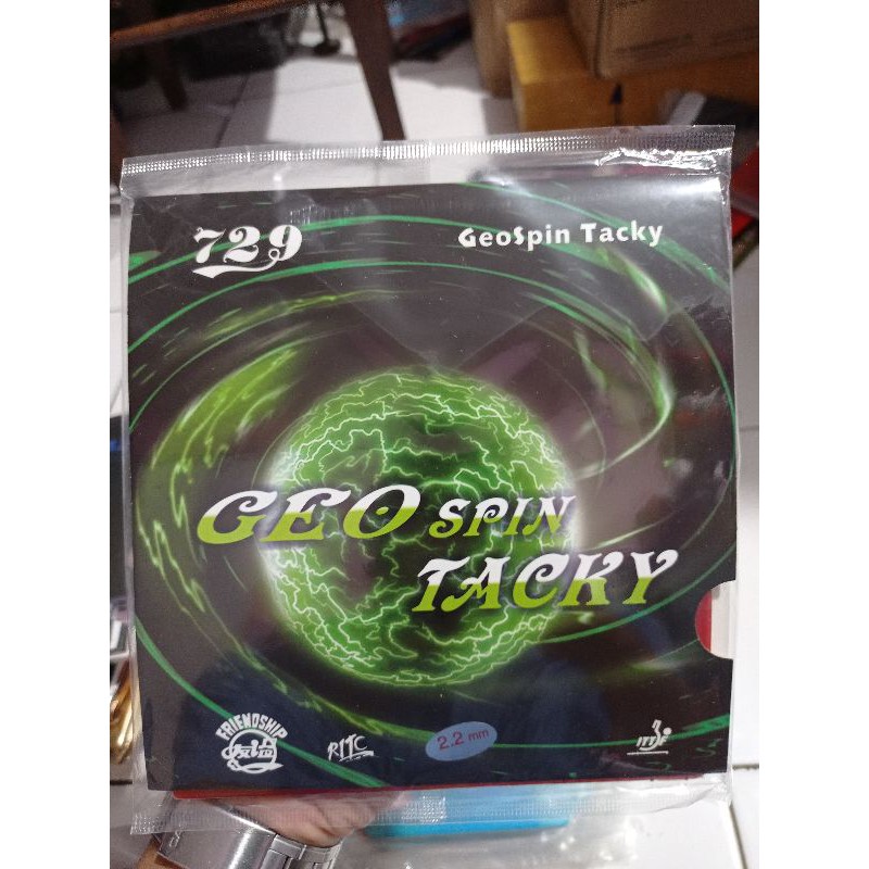 KARET TENIS MEJA 729 GEO SPIN TACKY ORIGINAL
