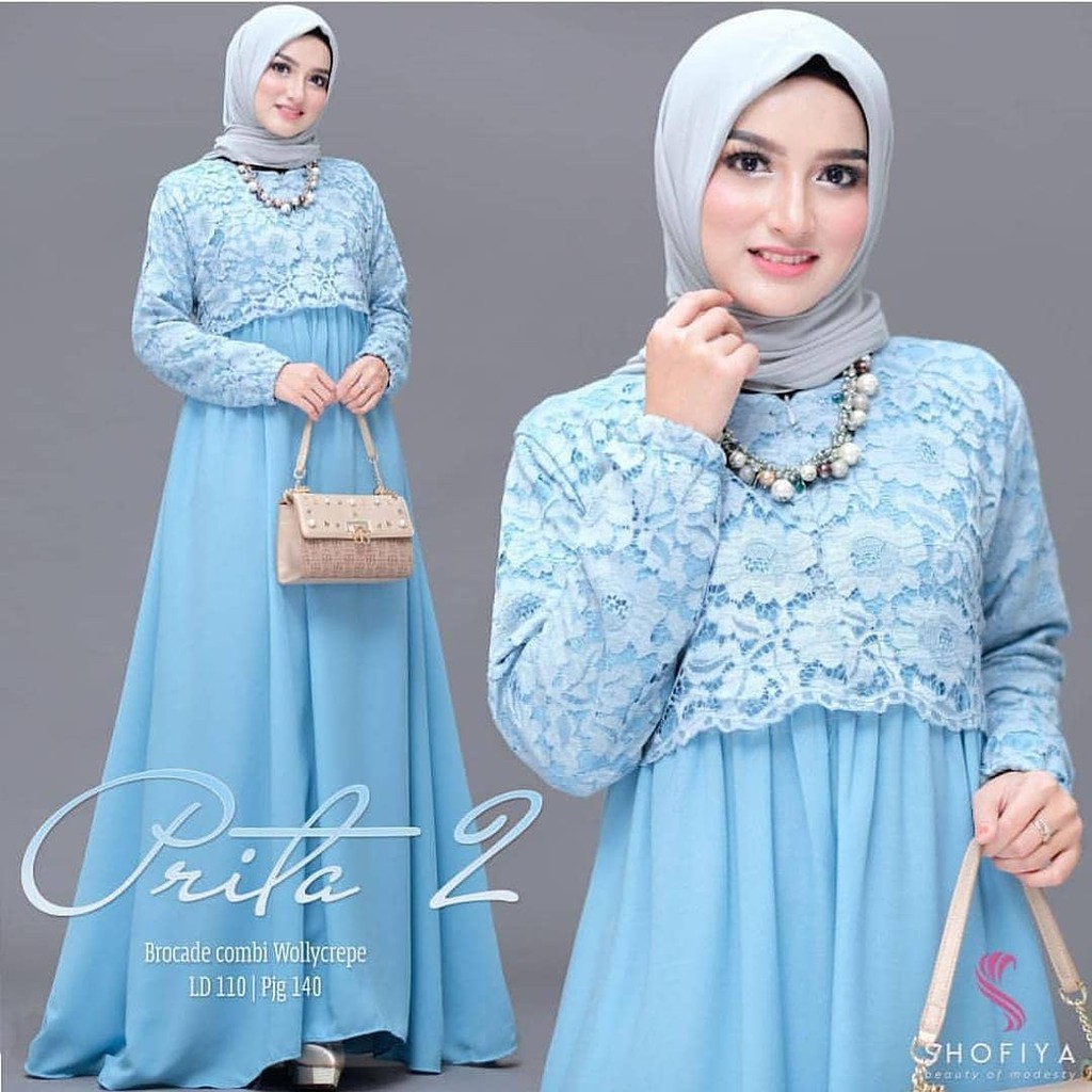 PRITHA DRESS / casual dress / maxi / dress wanita muslimah / baju kekinian