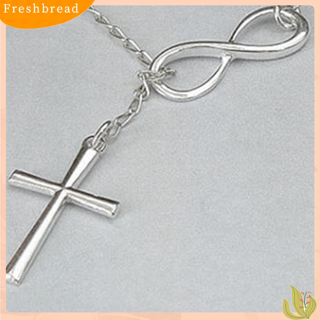 【Fresh】Women's Simple 8 Shaped Cross Choker Collar Statement Pendant Necklace Jewelry