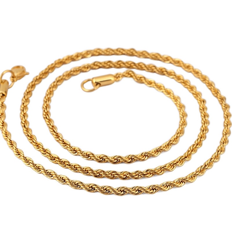 Niuniu Kalung Rantai Bahan Stainless Steel Gaya Hip Hop