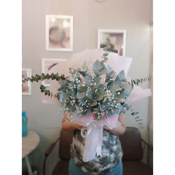buket uang /money bouquet/fresh flower/congrats