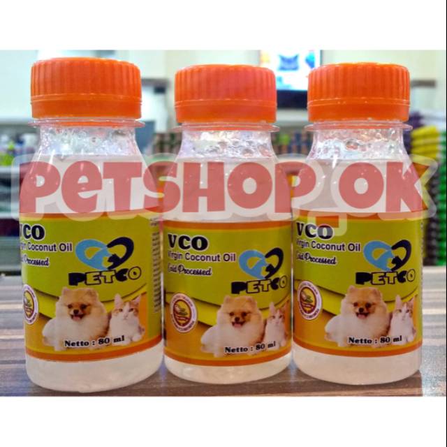 VCFO petco / virgin coconut oil 80ml / obat jamur kucing dan anjing