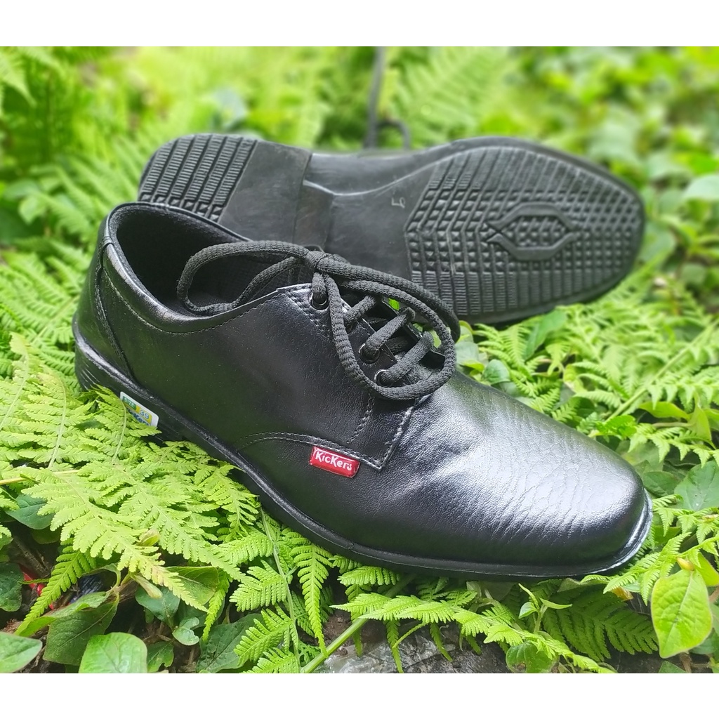 kickers - sepatu formal pria tali / sepatu pantofel pria kerja model tali bahan sintetis termurah