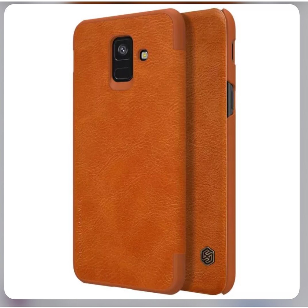 SAMSUNG GALAXY A6 2018 NILLKIN QIN LEATHER CASE ORIGINAL