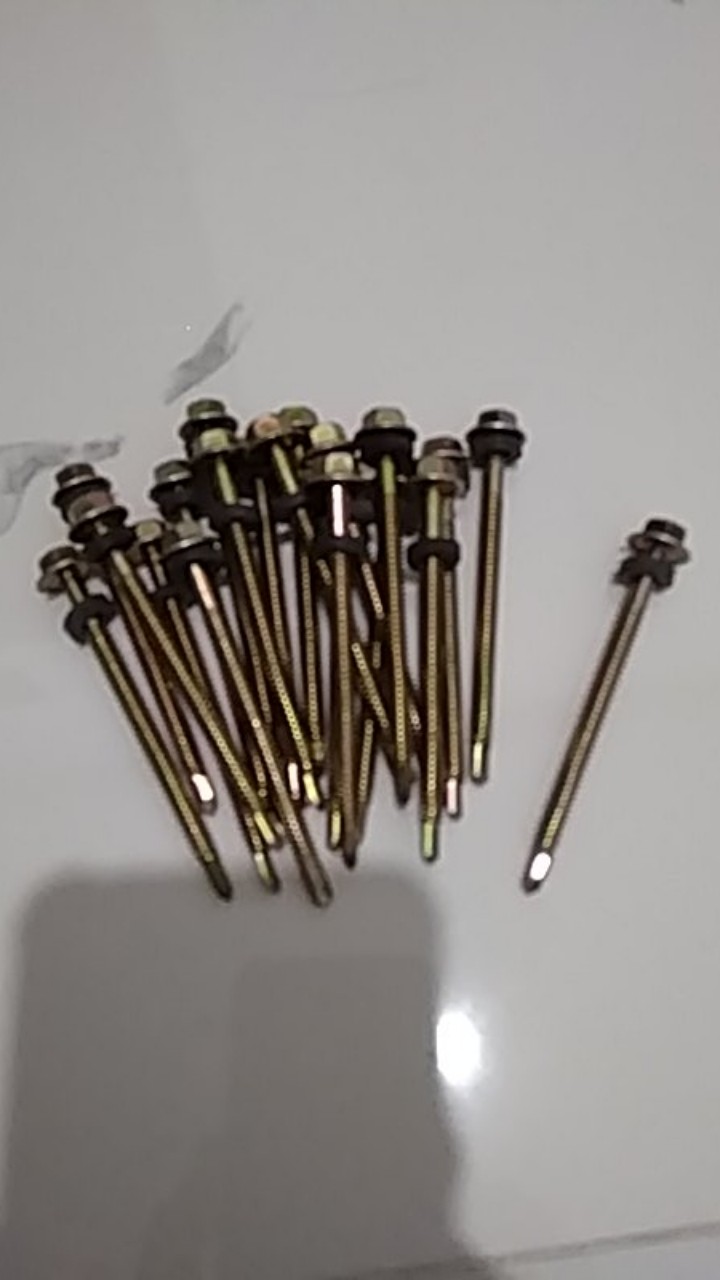 Baut Roofing 12 X 70 / Mata Baut Ruping Baja Ringan