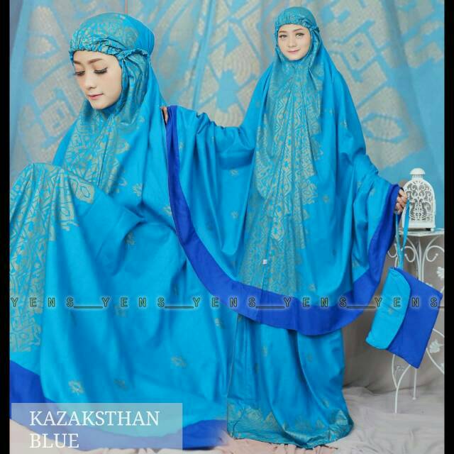 MUKENA BALI KAZAKHSTAN SONGKET MOTIF ATAS