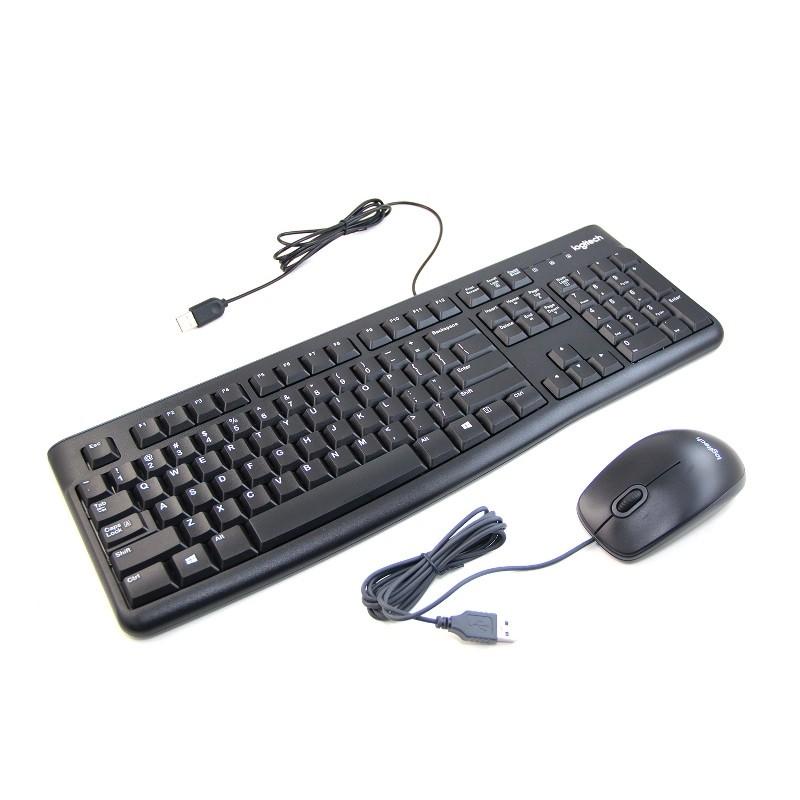 LOGITECH - MOUSE &amp; KEYBOARD MK120 USB - PAKET HEMAT USB KEYBOARD + MOUSE ORIGINAL - TEKNO KITA