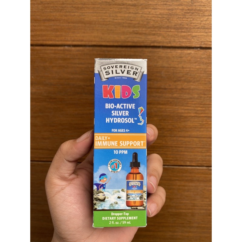 Sovereign Silver Kids Bio Active Silver Hydrosol Colloidal Silver Immune Support 4 10 Ppm 59 Ml Shopee Indonesia