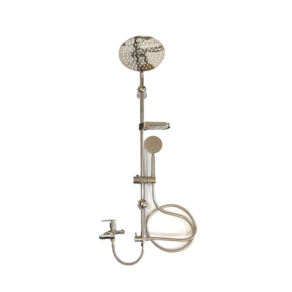 Shower Mandi Set Tiang + Kran Cabang 1/2&quot; SHOWER COULUMN Stainless