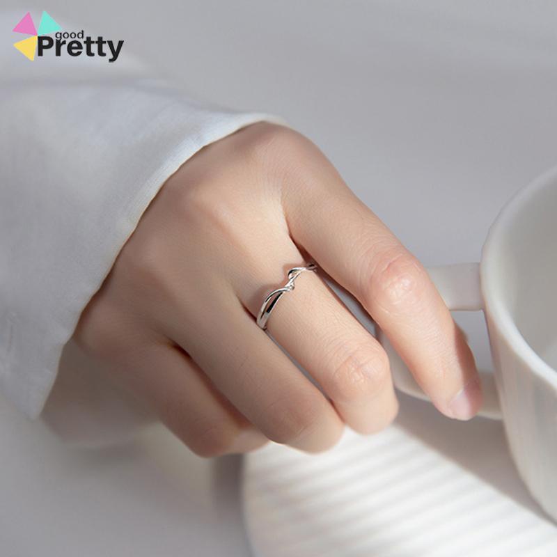 Cincin Jari Telunjuk Geometris Model Terbuka Untuk Wanita - PD