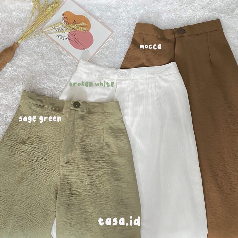 BEFAST - ZEC OOTD Celana Panjang CILAUA / Tarisa Kulot Crincle / Celana Panjang Wanita Terbaru / Kulot Crincle / Pakaian Wanita Casual / Celana Polos Formal / Fashion Wanita Kekinian / Kulot Kerja Wanita / Terlaris / Trendy