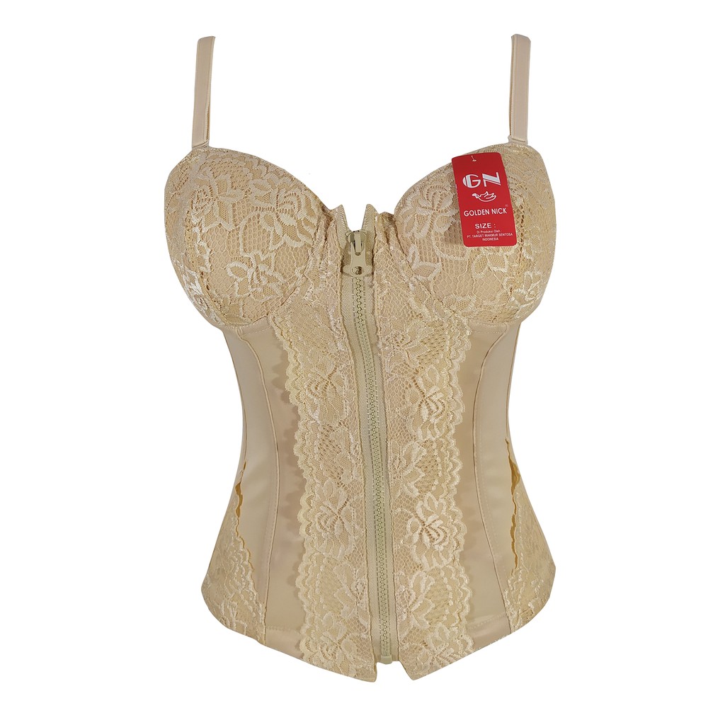 ORGINAL Golden Nick - Longtorso Peramping Perut Korset bra Pelangsing Camisol Kondangan Kebaya LT SB 002