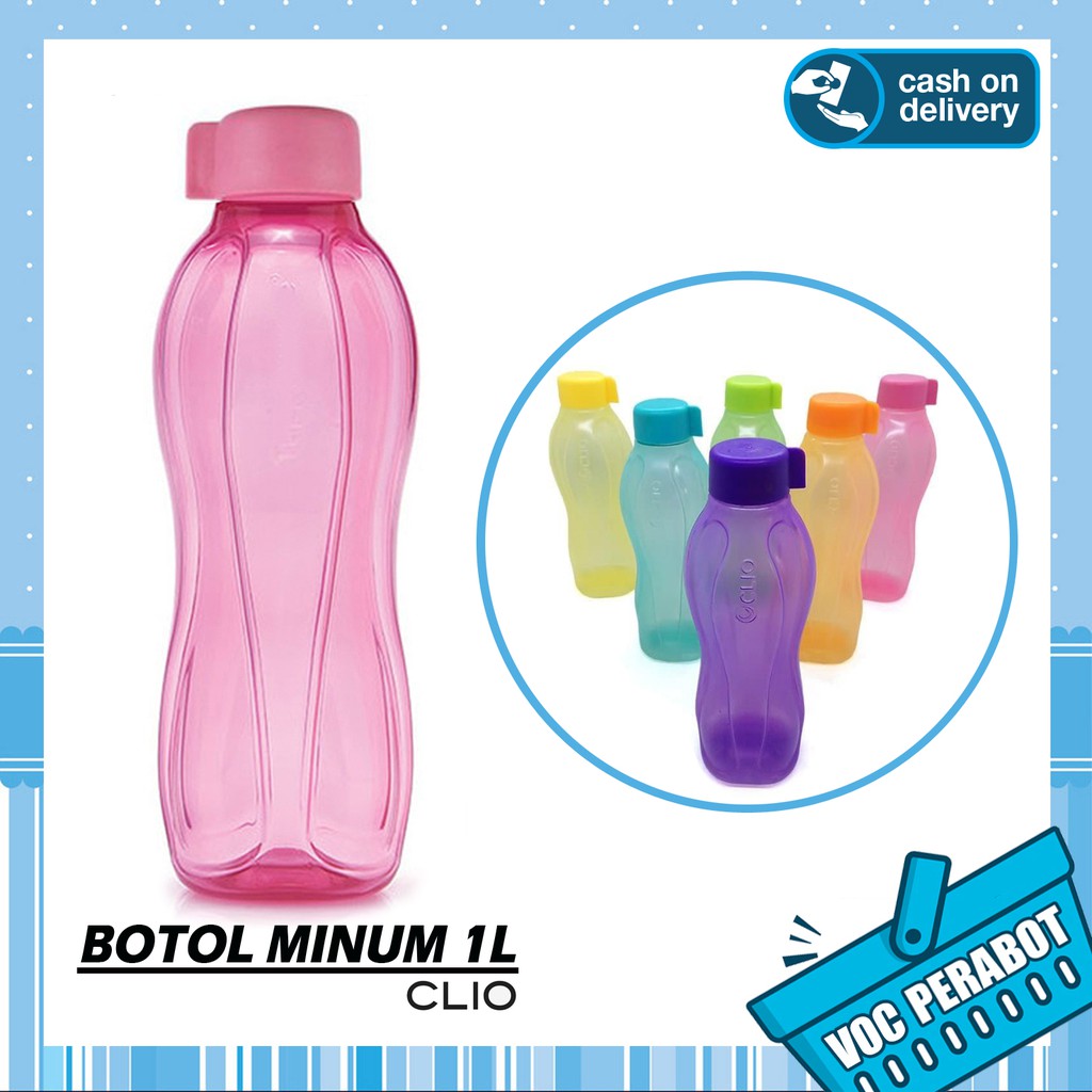 BOTOL MINUM CLIO KAPASITAS 1000ML / 1 LITER - PERABOT