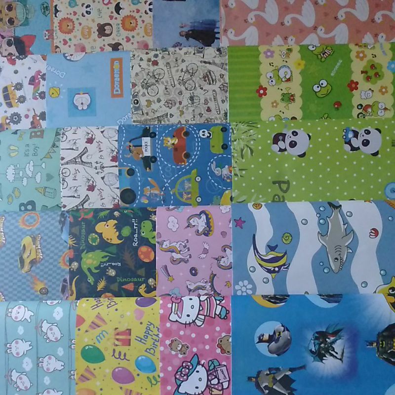 

Kertas Kado Anak Motif Animal / Kartun (Part 1)