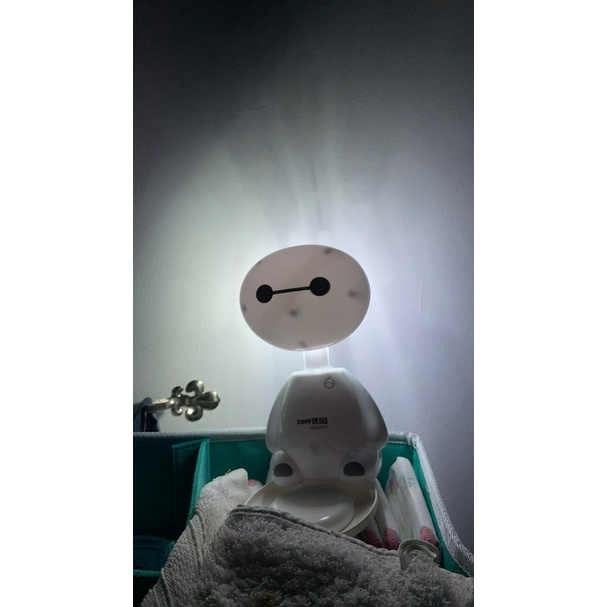 SH8 Lampu Belajar / Baca / Meja LED Karakter Kartun Baymax Rechargable  Lampu Hias Belajar LED Meja Kartun Baymax TIAN KONG HCYLP071 White NEW