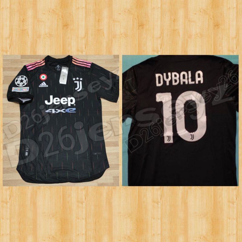 Jersey JuventusS_ Away Player Issue Climachilll 2021 / 2022 OFFICIAL + Cetak nama nameset + Patch