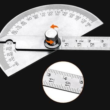 

Bagus Dipakai.. Stainless Degree protractor / busur derajat / pengukur sudut / penggaris busur Alat Ukur Sudut